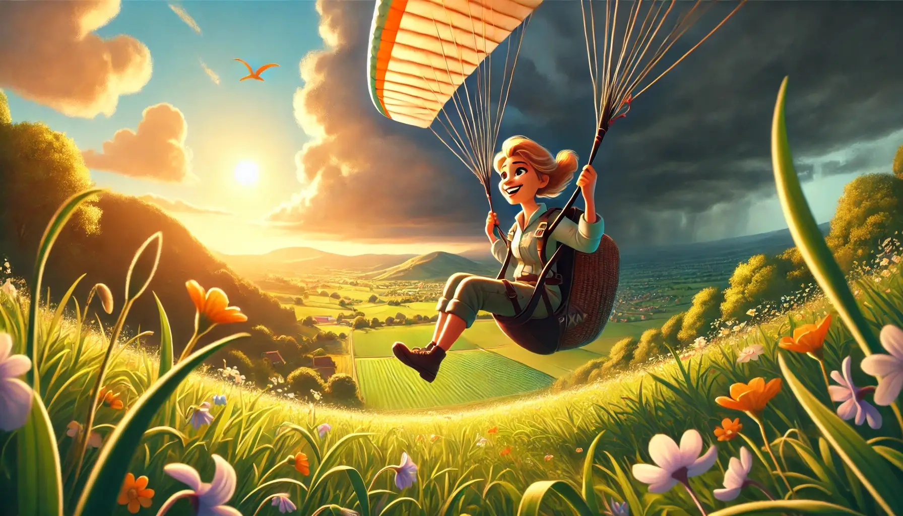 En kvinna som landar i AI